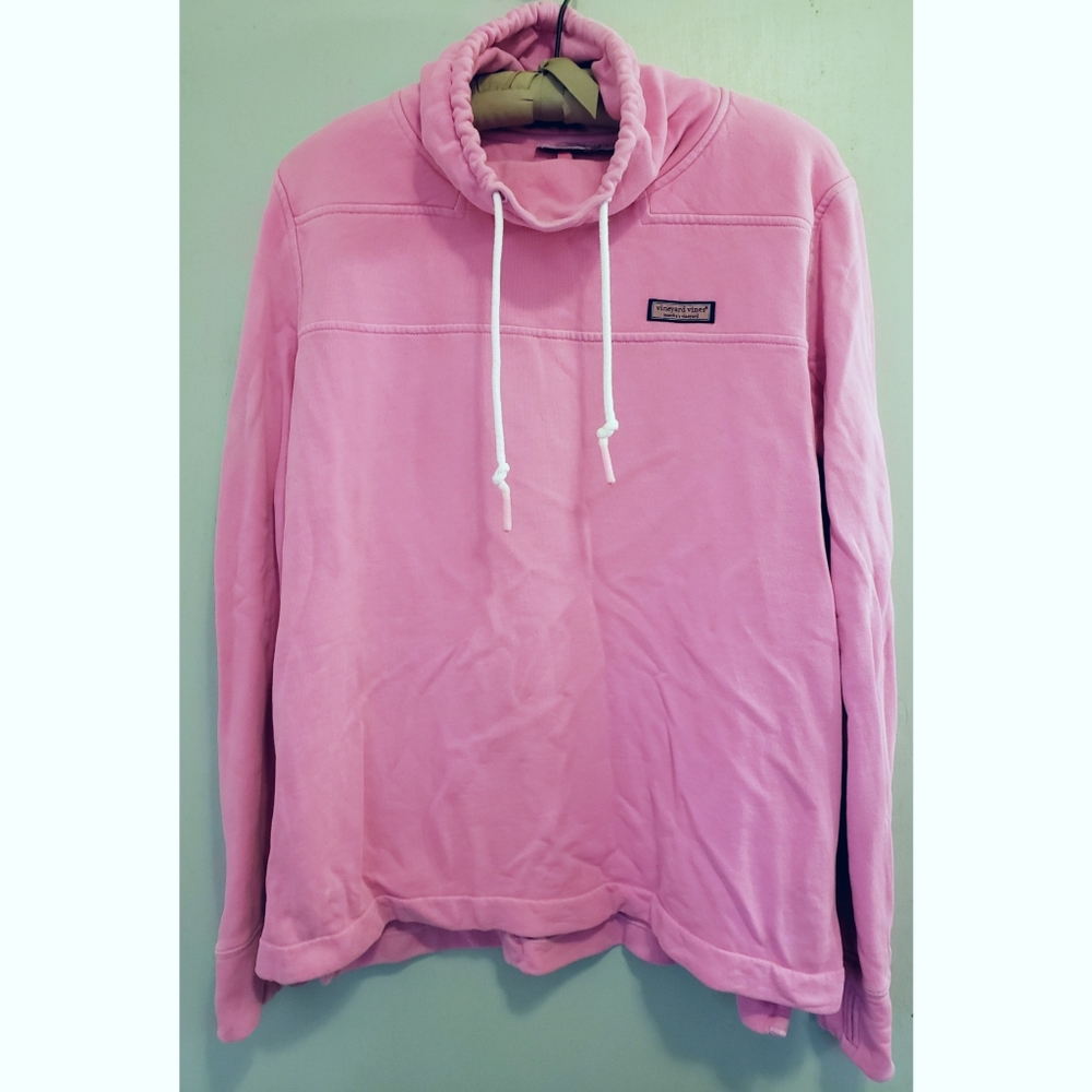 Vineyard Vines surfshep pullover knock out pink Large